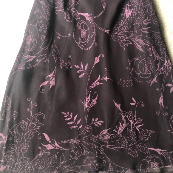 Purple Printed Party Dress - Picture 2 of 3